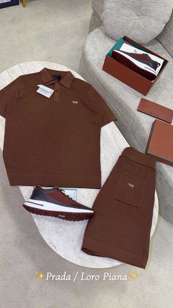 Ensemble Short + T-shirt Prada